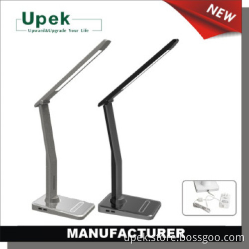 led table lamp with 2 usb port for hotel/home reading lamp